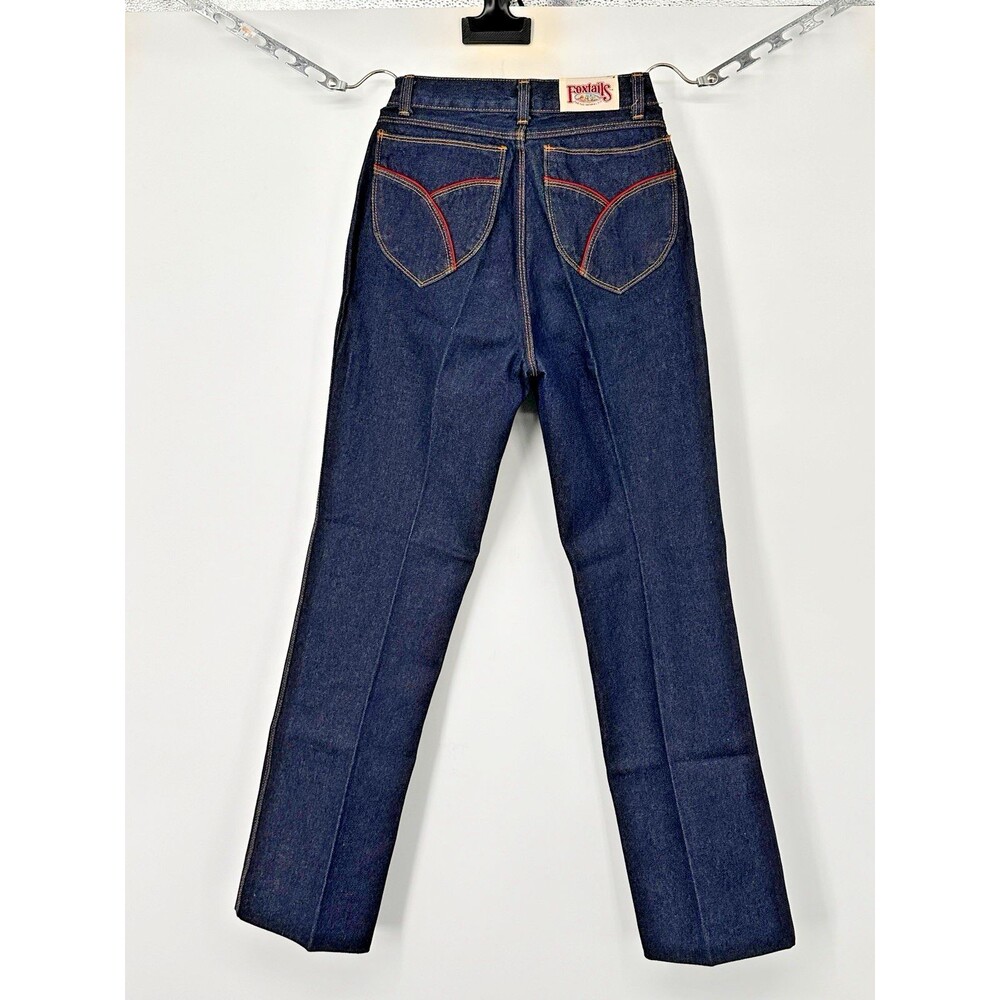 VINTAGE Foxtails High Waisted Rise Retro Mom Jeans 1980s SZ 24' see measurements